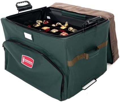 Christmas Ornament Storage Box, 72 (4") Ornaments Plus Extra Top Pocket
