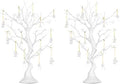 NUPTIO Artificial White Tree Branch for Christmas, 22.8 Inch, 2 Pcs