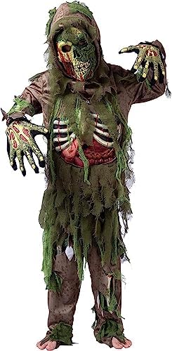 Spooktacular Creations Swamp Deluxe Skeleton Living Dead Zombie Costume for Halloween Kids Monster Role-Playing