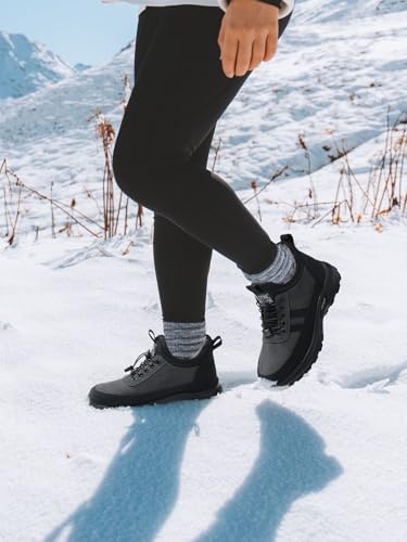 SHIBEVER Winter Snow Boots for Women: Warm Fur Lined Snow Ankle Booties