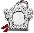 Wallace 2023 Silver Plated Gingerbread House Engraveable Ornament, 11th Edition