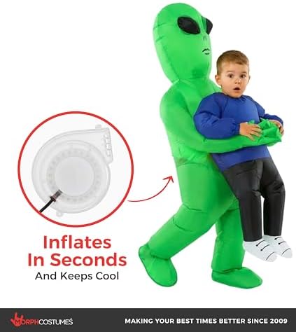 Morph Alien Costume (4-6yrs), Alien Costume Kids, Boys Halloween Costumes