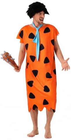 Halloween Cavewoman & Caveman Costume Set with Wig and Accessories