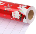 LaRibbons Christmas Foil Wrapping Paper Roll, Classic Santa Unicorn Rainbow Design Gift Wrap Paper for Kids, Christmas, Season Party, Holiday, 17 Inch X 33 Feet