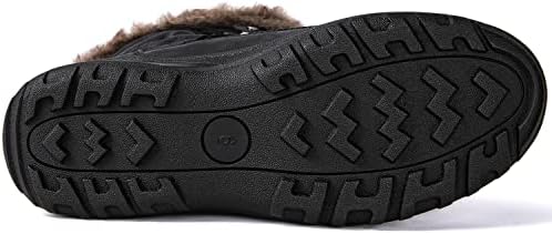 GLOBALWIN Women's Snow Boots Waterproof Mid-Calf Winter Boots with Thermal Fleece Lining, Insulated Cold Weather Protection, and Non-Slip Sole for Snowy Commutes
