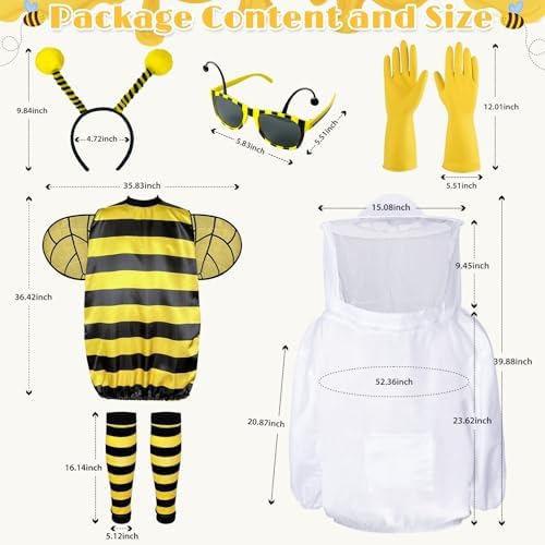 Couples Halloween Costumes for Adults, Cute Bee and Beekeeper Costume Adult