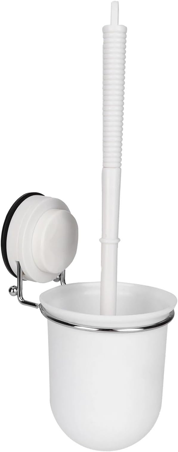Toilet Brush and Holder Set Toilet Plunger and Bowl Brush Wide Brush Distance Toilet Scrub Brush for Family Bathrooms Cleaning