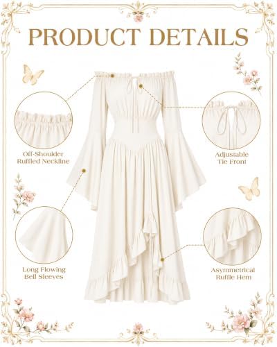 MOSTORY Renaissance Fairy Dress Accessories Set for Women Cosplay