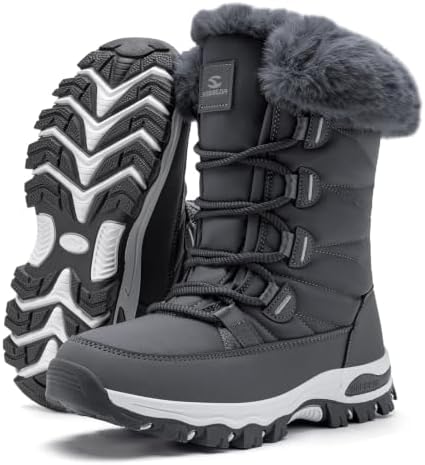 HOBIBEAR Women's Snow Boots Water Resistant Winter Shoes