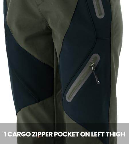 YSENTO Women's Hiking Pants Fleece Lined Winter Waterproof Insulated Snow Ski Work