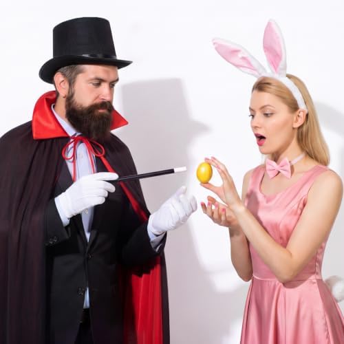 7 Pcs Adult Magician Bunny Costume Set Men Women Halloween Cosplay