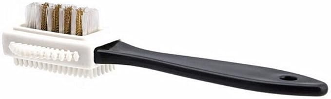 VIDI 3-Sided Shoe Brush Cleaning Shoes Renovation Care Fit for Suede Nubuck Black Boots