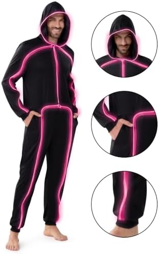 Spooktacular Creations Halloween Costume Adult Glow in the Dark Costume Men