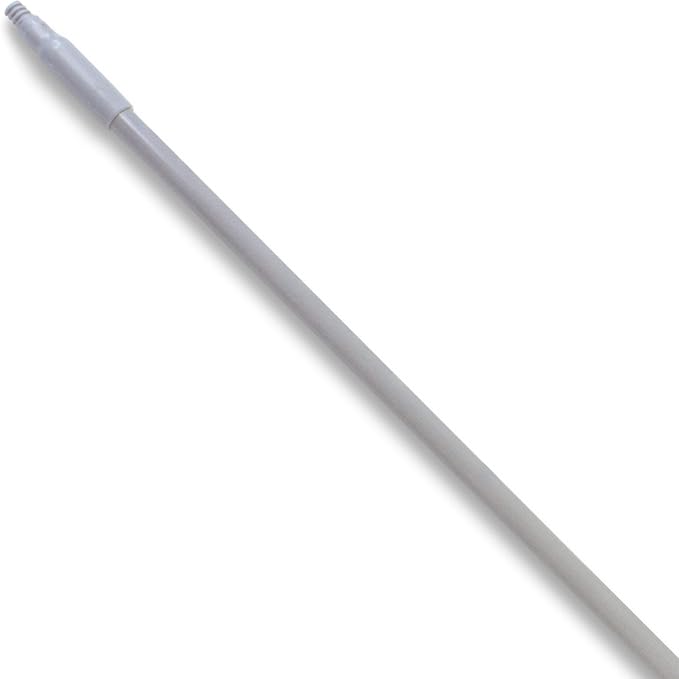 SPARTA Fiberglass Broomstick Replacement Broom Handle with Acme Threaded Tip for Industrial Cleaning Tools, Fiberglass, 60 Inches, Gray, (Pack of 12)