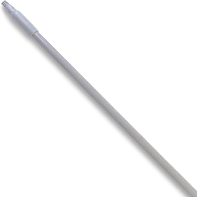SPARTA Fiberglass Broomstick Replacement Broom Handle with Acme Threaded Tip for Industrial Cleaning Tools, Fiberglass, 60 Inches, Gray, (Pack of 12)