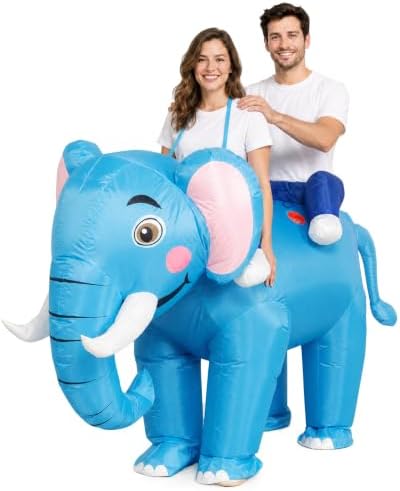 2-Person Inflatable Elephant Costume for Couples & Adults, Halloween