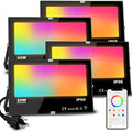 MELPO LED Flood Light Outdoor 800W Equivalent 8000LM RGB Landscape Lighting