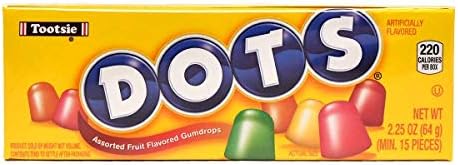 DOTS Gummy Candy, Original Flavors, 2.2oz Box (Pack of 24)