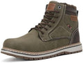 ANALEAF Mens Snow Boots Warm Winter Boots Non Slip Fur Lined Outdoor Shoes