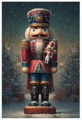 JDBeehpy Big &Small Nutcracker Soldier Canvas Prints Unframed 16x24inch