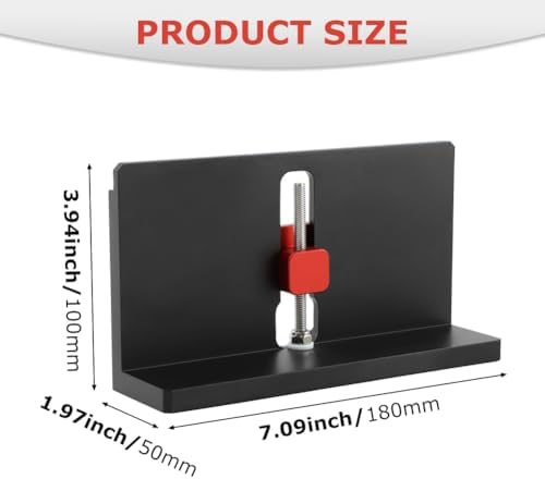 2PCS Right Angle Spline Jig,Box Joint Jig,Adjustable Corner Dovetail Jig for Table Saw Router Table Strengthen Miter Joints and Add Design for Picture Frames Small Boxes(COLOR:Black)