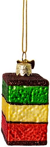 Kurt Adler Noble Gems Cookie Glass Ornament Set, 6-Piece Box Set