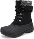 STQ Women's Duck Boots Waterproof Winter Snow Boot