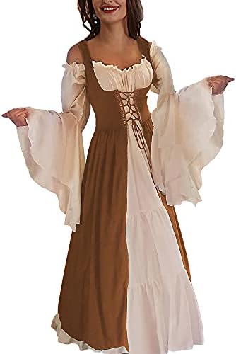 ABaoWedding Womens's Medieval Renaissance Costume Cosplay Over Dress