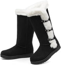 Women's Mid Calf Furry Snow Boots Warm Winter Boots