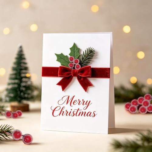DoubleWood Artificial Red Frosted Holly Berries for Christmas, 12mm, 200Pcs