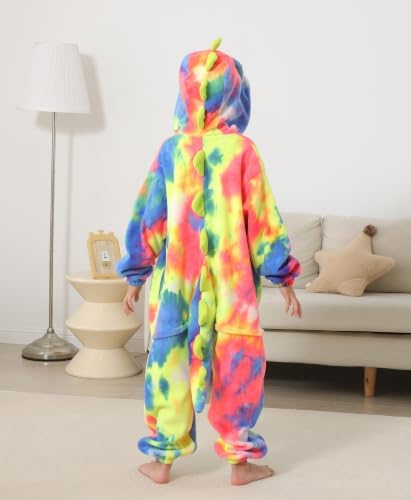 Animal Onesie Pajamas for Kids, Soft Flannel Halloween Cosplay Costume for Boys Girls