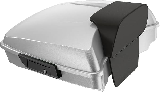 Advanblack Road Glide Tour Trunk Pack Hard Candy Shattered Flake Razor Tour Trunk Pack Backrest Pad for '97-'25 Harley Touring Road King Street Glide Electra Glide CVO models