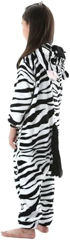 Animal Onesie Pajamas for Kids, Soft Flannel Halloween Cosplay Costume for Boys Girls