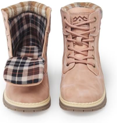 COTTIMO Women's Waterproof Hiking Snow Winter Boots