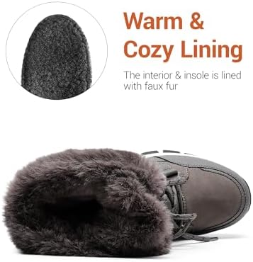 DREAM PAIRS Waterproof Winter Snow Boots for Women