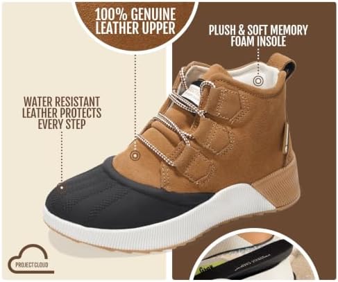 Project Cloud Waterproof Snow Boots for Women Fall Shoes for Women 2026