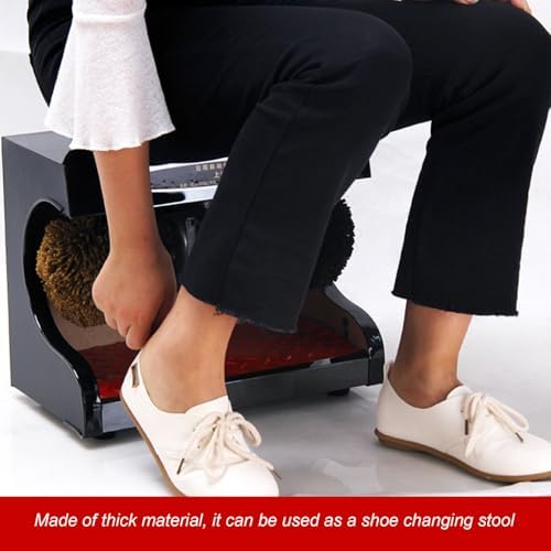 Automatic Electric Shoe Shine Polisher, Spherical Brush Shoe Care Machine for Home & Commercial Scenes