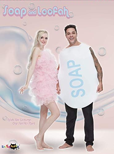 EraSpooky Couples Soap and Loofah Costume Adult Funny Halloween Party Couple Costumes Set