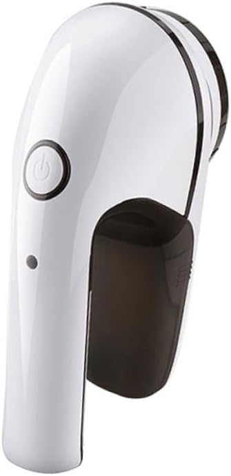 Rechargeable Electric Lint Remover for Garments and Fabrics 1400 mAh | Portable Fuzz Remover, Ergonomic ABS Body, White Finish, Battery Included, DIY Supplies Use