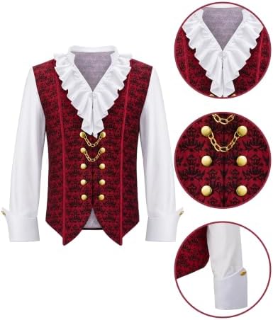 Spooktacular Creations Halloween Men Vampire Costume,Halloween Men's Vampire Cape, Dracula Costume Men