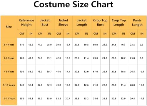 Pop Star Costume Kids Girls Fantasy Stage Outfit Halloween Costumes Set