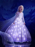 Light Up Princess Costume for 3-9 Ages girls Halloween dress up