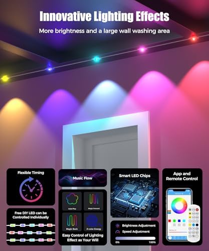 Permanent Outdoor Lights, 49ft Christmas RGB+IC Lights with 100 Modes