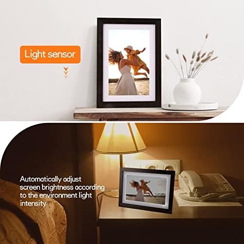 Ciowain 10.1" WiFi Digital Picture Frame, Smart Cloud, Frameo App