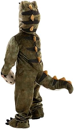 Spooktacular Creations Halloween Realistic T.rex Costume Outfit Dinosaur Jumpsuit with Egg