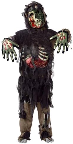 Spooktacular Creations Swamp Deluxe Skeleton Living Dead Zombie Costume for Halloween Kids Monster Role-Playing