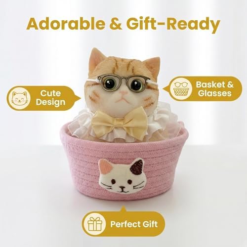 Big Taba Squishy Cat-Jumbo Kawaii Stress Relief Toy（Caramel Cream）