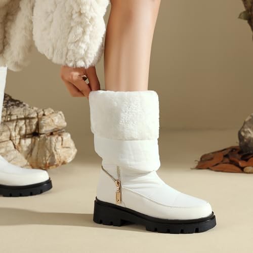 Women's Snow Boots Knee High Warm Winter Shoes