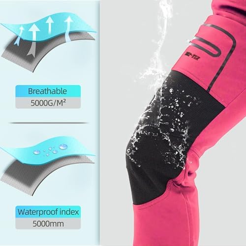 BenBoy Women's Outdoor Waterproof Snow Ski Hiking Pants