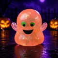 2026 Halloween Ghost Bao Glitter-Squishy Stress Balls Ghost Squishy Large Fidget Toy, Cute Ghost ebound Squeeze(Yellow)